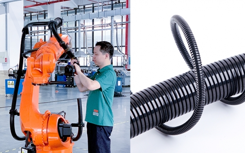 机器人管线包材质升级：尼龙与 PUR 的产业应用新趋势